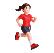 Ilustración de mujer corriendo para el Reto 21 de Oramin-F