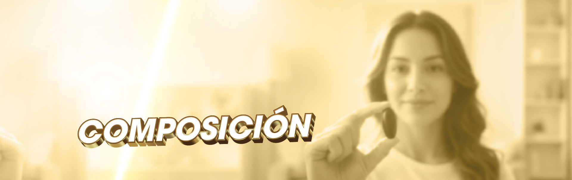 Banner informativo sobre la composición del producto