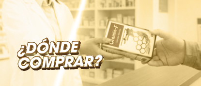 Banner informativo de puntos de compra Oramin mobile