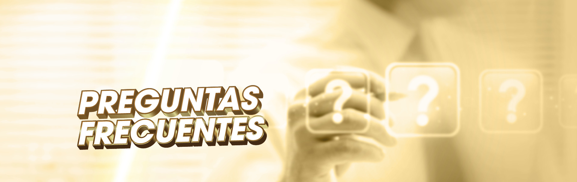 Banner de la sección de preguntas frecuentes Oramin